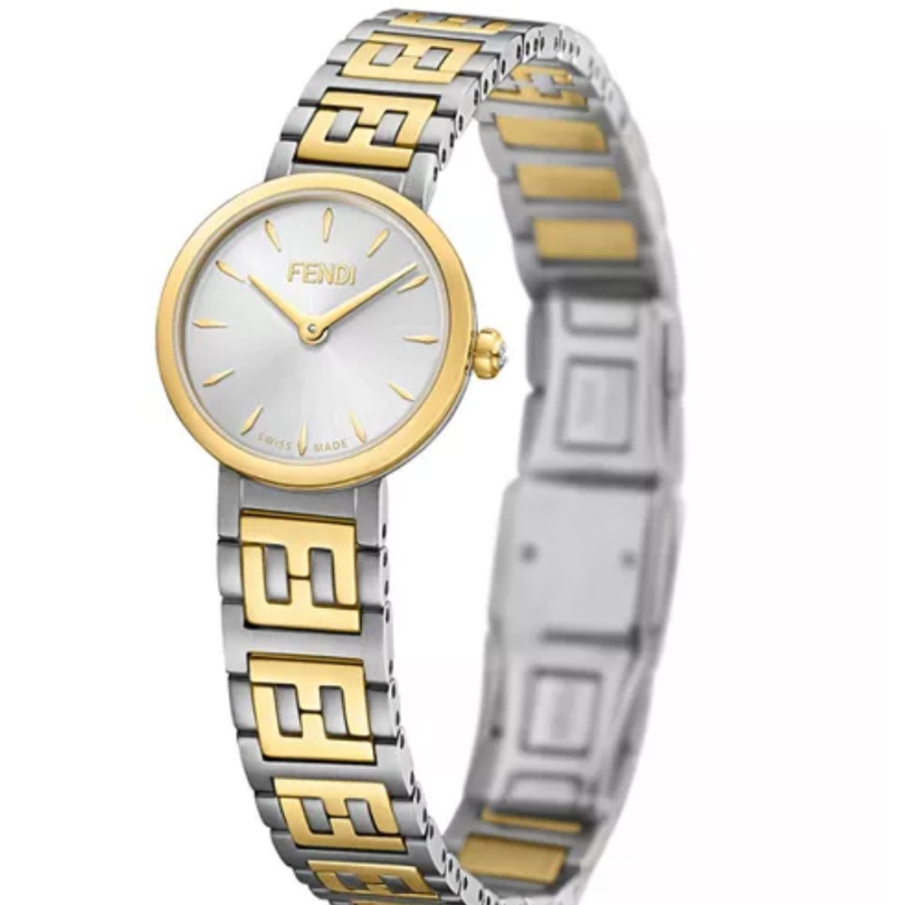 Fendi Gold and Silver Women's Watch